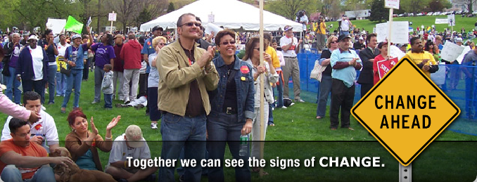 Together we can see the signs of change.